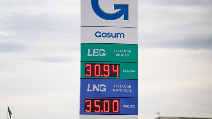 Gasum tankstation Sverige