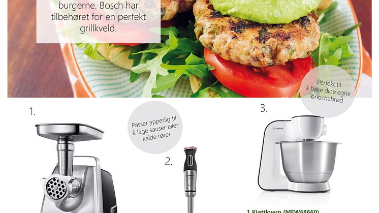 Burgerkjøtt perfekt kvernet gjennom Bosch kjøttkvern