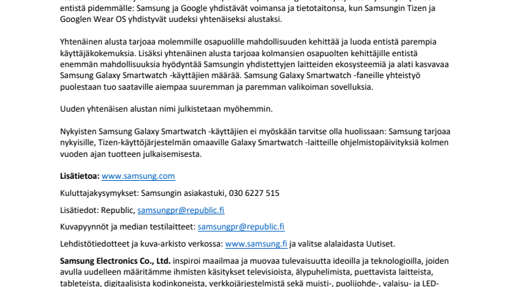 Älykellojen uusi aikakausi on täällä: Samsung ja Google yhteistyöhön