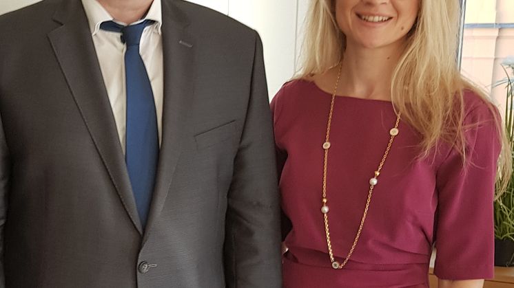 Josef Zellmeier (Vorsitzender des Finanzausschusses im Bayerischen Landtag) und BdS-Hauptgeschäftsführerin Andrea Belegante