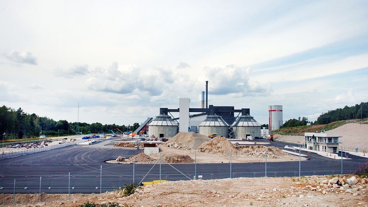 Sandvik 3 bränslesilos under byggtiden