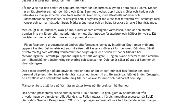 Södra Sveriges största mässa för offentlig inredning