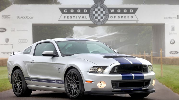 Fords snabbaste Mustang någonsin gör Europa-debut på brittiska Goodwood Festival of Speed
