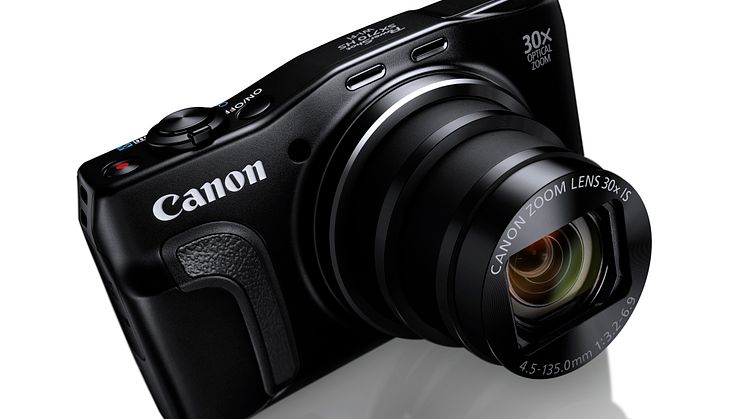 PowerShot SX710 HS Beauty Black with White Background