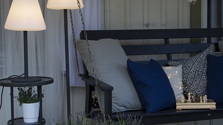 Golvlampa & bordslampa till uteplatsen
