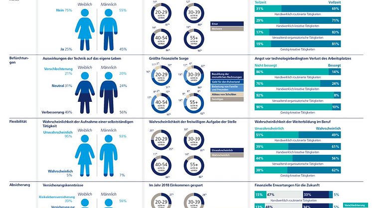 Infografik 1: Erkenntnisse zum Thema Absicherung - Deutschland