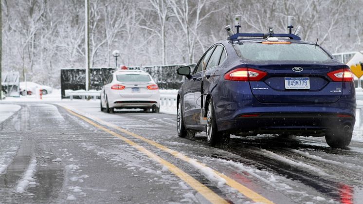 A Ford az iparágban elsőként teszteli önjáró autóit havas utakon, tovább gyorsítva ezzel fejlesztési programját