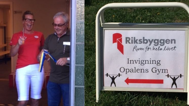 Succéinvigning för Brf Opalens nya gym