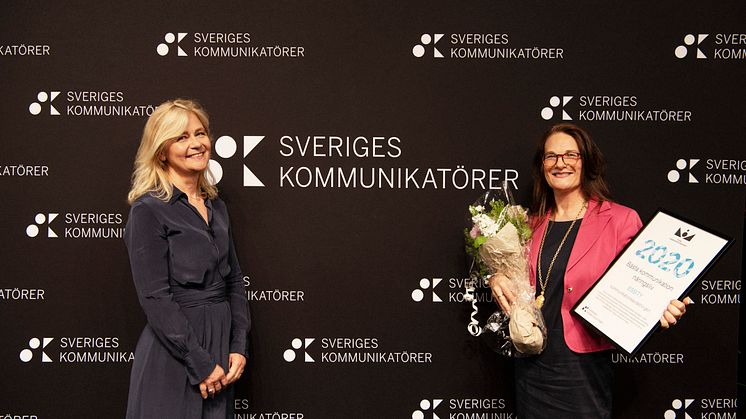 Josephine Edwall Björklund, Kommunikationsdirektör, Essity vann i kategorin Näringsliv.