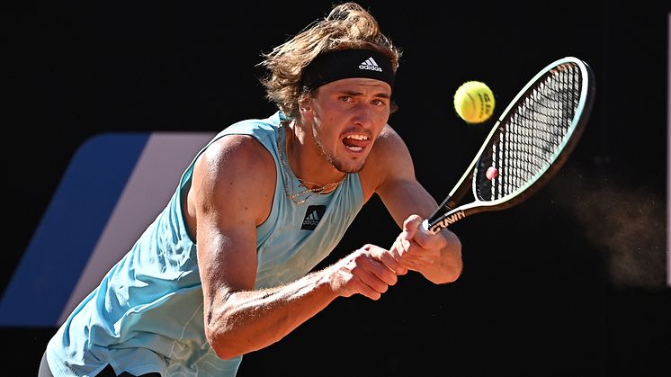 Alexander Zverev på Rome Masters. Klar för spel i Stockholm Open 2022. Foto: Peter Staples_ATP Tour