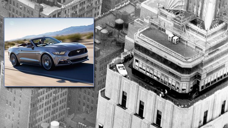 Ford Mustang på toppen af Empire State Building