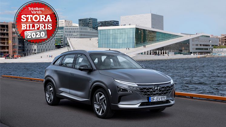 Hyundai NEXO belönas med Teknikens Världs Stora Bilpris 2020.
