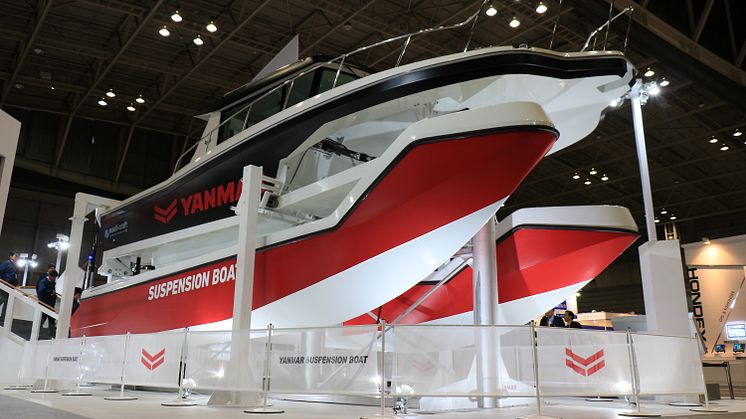 The suspension boat at the Japan International Boat Show 2018