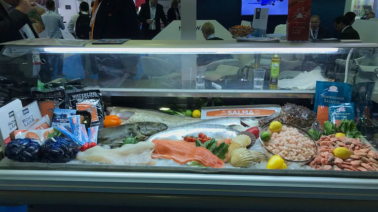 Trekkplaster på Seafex Dubai: lekker norsk sjømat