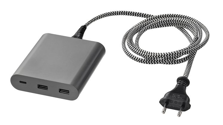 IKEA tilbagekalder mørkegrå ÅSKSTORM 40W USB-oplader på grund af risiko for forbrænding og elektrisk stød