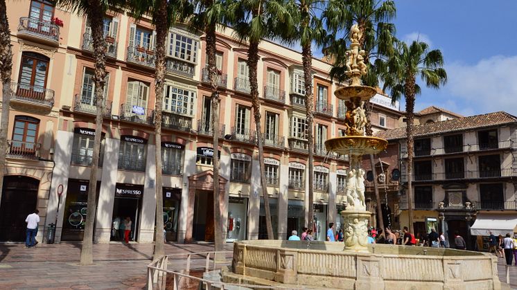 Plaza de la Constitución i centrala Malaga