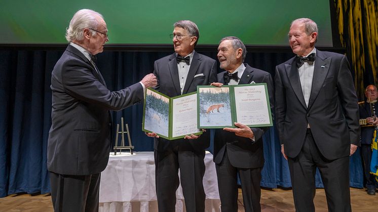 Doctors Darius Adams, Joseph Buongiorno and Richard Haynes received the 2023 Marcus Wallenberg Prize