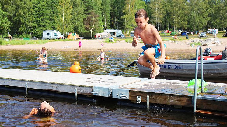 Arvika Swecamp Ingestrand, en av mer än 100 campingplatser som nu går att boka inför 2018 på Camping.se.