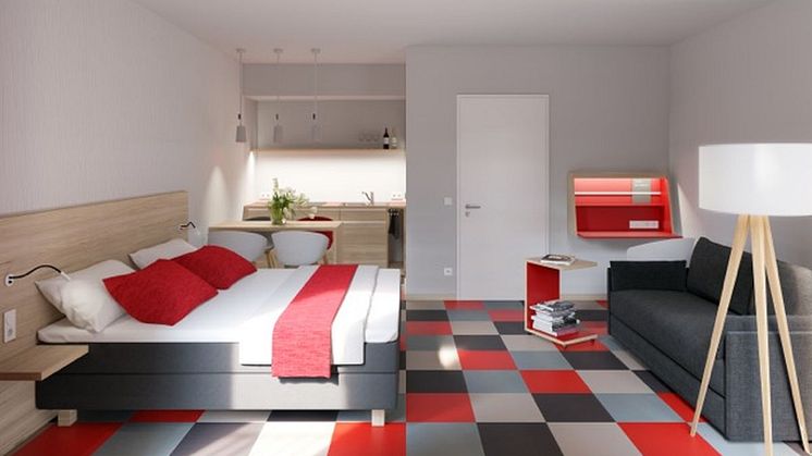 Innenansicht eines Miaboda-Appartements