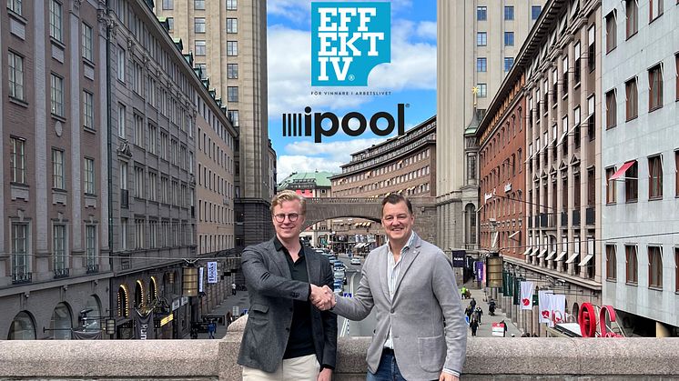 Marcus Jedenmark, VD ipool och Mathias Svensson, VD Effektiv