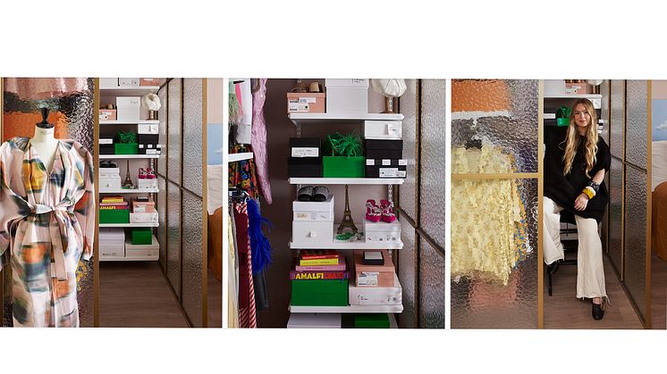 Elfas förvaringsexpert: ELLE-Carolines lilla walk-in closet i sovrummet 