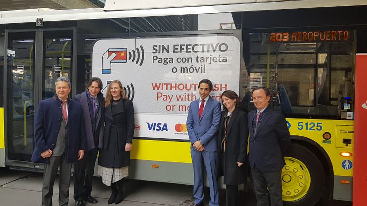 El pago con Visa llega a los autobuses públicos de Madrid