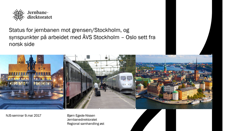 Jernbanedirektoratets presentation 170509