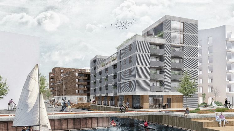Hållbarhetsverktyget har till exempel använts i Riksbyggens kommande projekt i Inre Hamnen, Norrköping. Resultatet kan ses i den bifogade bilden nedan och där samtliga parametrar antingen är bättre eller bäst.