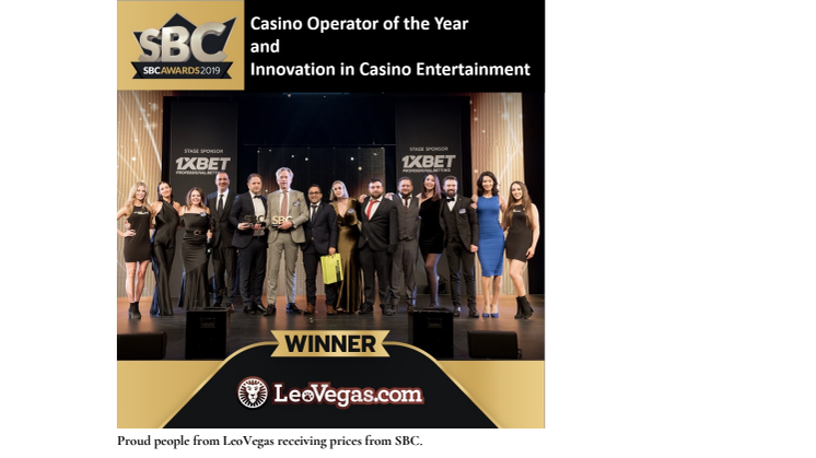 LeoVegas crowned Casino Operator of the Year and are also the Best Innovator