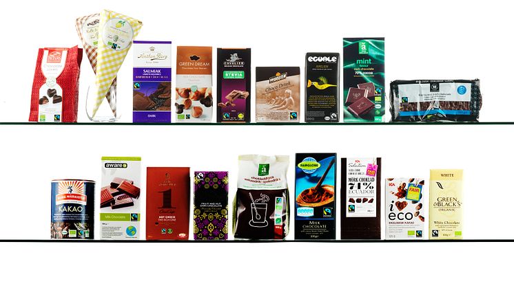Fairtrade-märkt kakao och choklad