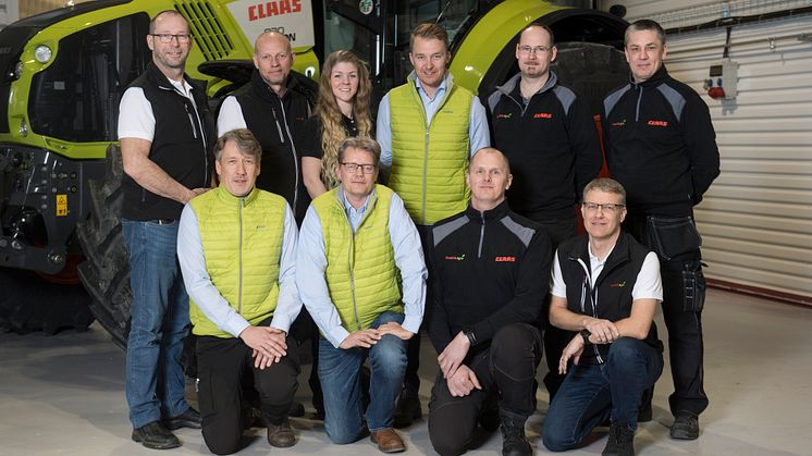 Swedish Agro och Swedish Agro Machinerys personal i Enköping. Foto: Swedish Agro Machinery