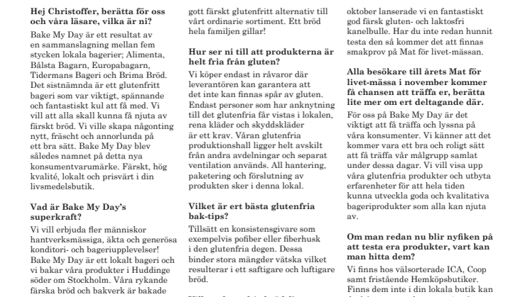 Saknar du färskt och gott glutenfritt bröd?