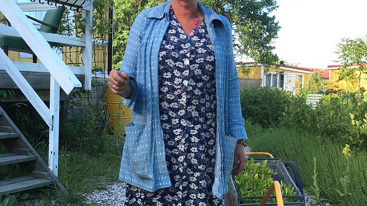 Filmaren, krögaren och odlaren Tina marie Qwiberg på Gula Hönan i Ronehamn