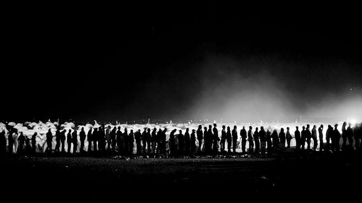 Utställningen Flykt med Anders Hanssons bilder. Pressbild 2. Libyen.