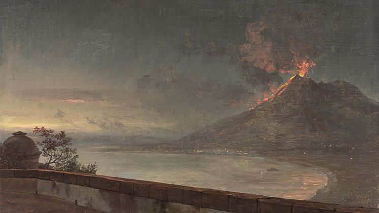 ​New acquisition: View of Vesuvius from Villa Quisisana by Johan Christian Dahl