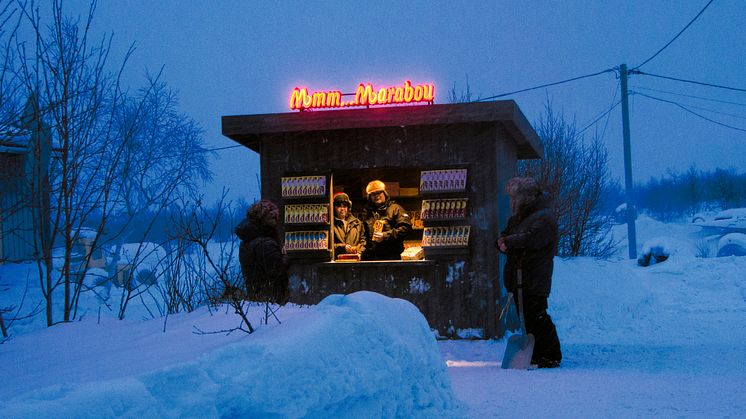 Marabou förser Sveriges nordligaste invånare med egen kiosk