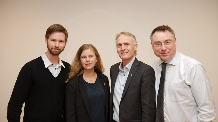 Rasmus Ling, Emma Berginger, Rickard Persson och Anders Åkesson.