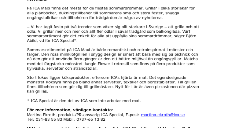 Förverkliga sommardrömmen på ICA Maxi