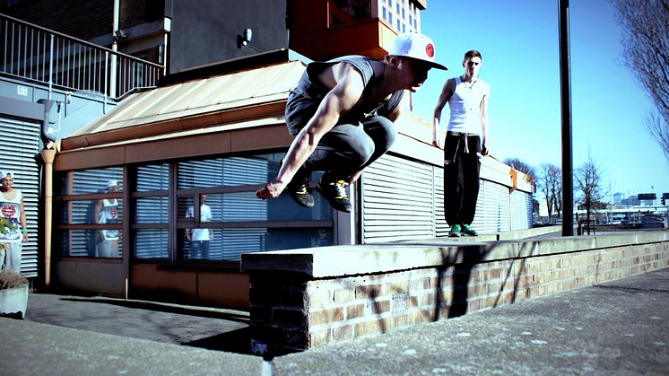 Tävling med svenska eliten i Free Running, Parkour  och Tricking 3 maj kl 15.00