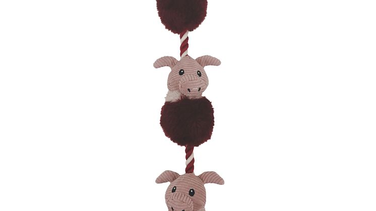 Bark-a-Boo BerryFrost Dog Toy Pigs-in-Blankets Tug