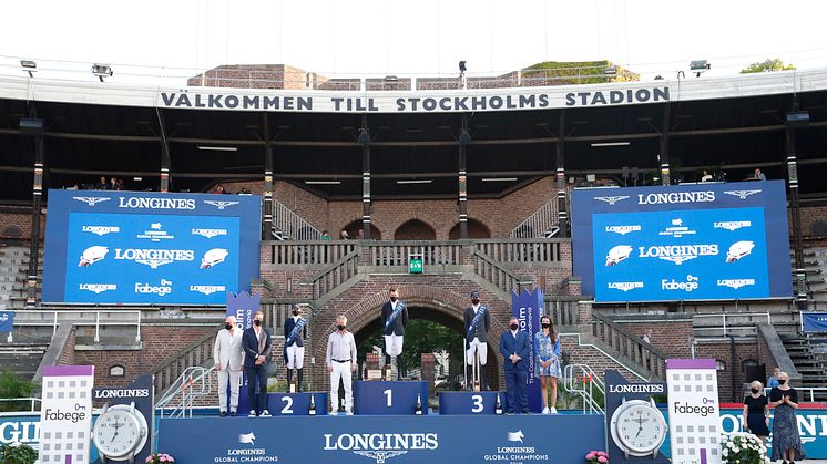 LGCT_STOCKHOLM_1st Scott Brash, 2nd Edwina Tops Alexander, 3rd Spencer Smith_025