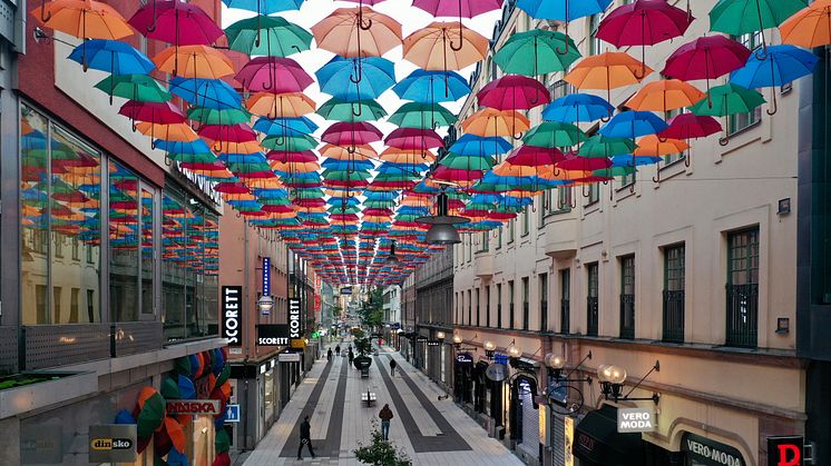 The Umbrella Project x Indiska, Drottninggatan Stockholm