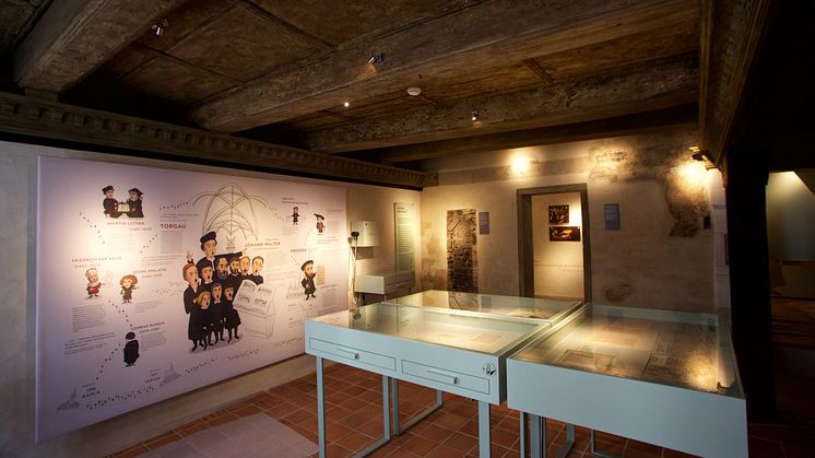 Ausstellung "Klang & Glaube" im Priesterhaus Torgauin historischen Gemäuern-Foto Wolfgang Sens