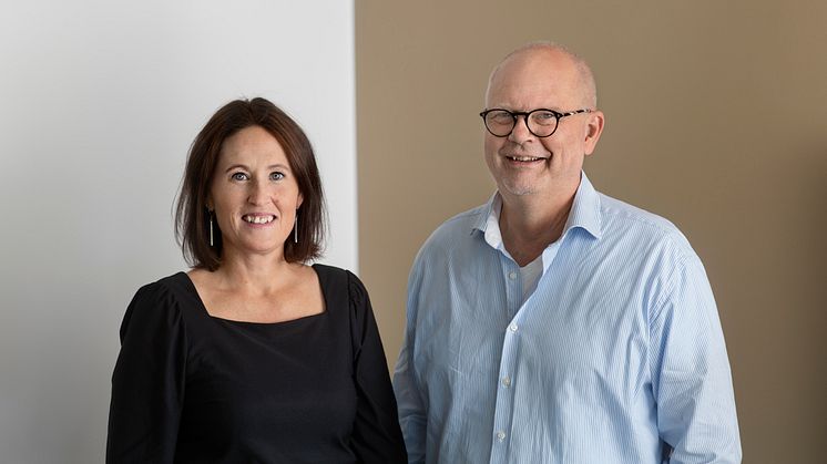 Umeåbaserade InfiCure Bios grundare, Sofia Mayans, vd, och Dan Holmberg, forskningschef. 