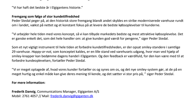 Elgiganten med rekord-regnskab