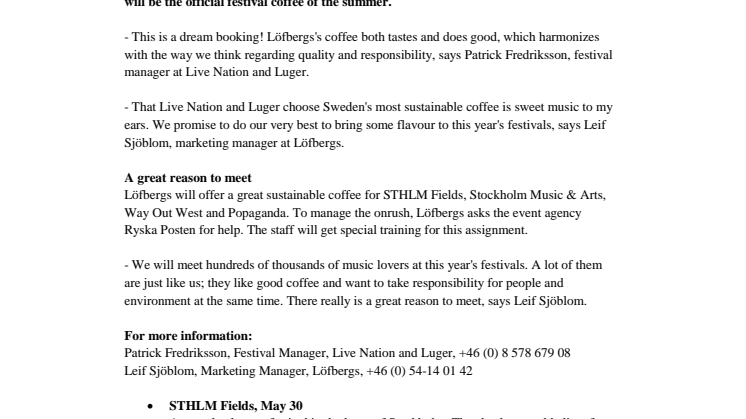 A dream booking for this summer's festivals