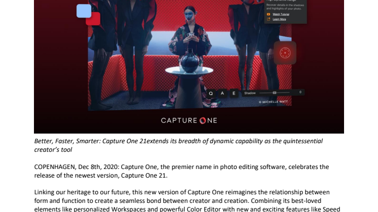 Capture One Launches Capture One 21