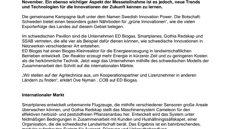 Pressemitteilung, german version