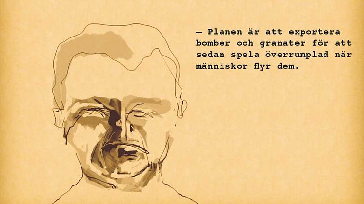Teckning av Kent Wisti.