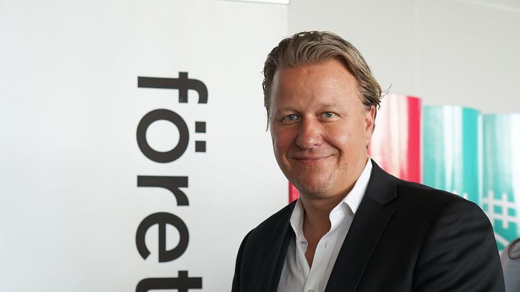 Frukostgäst Fabian Bengtsson, ordförande för Företagarna